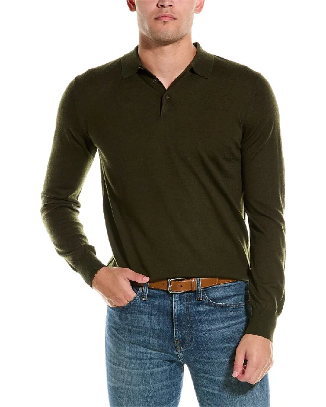 Bruno Magli Wool Polo Sweater