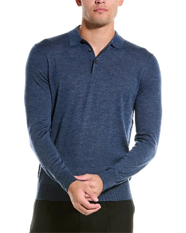 Bruno Magli Wool Polo Sweater