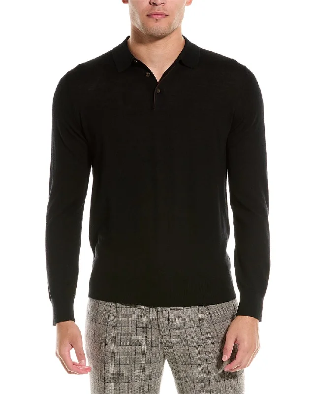 Bruno Magli Wool Polo Sweater