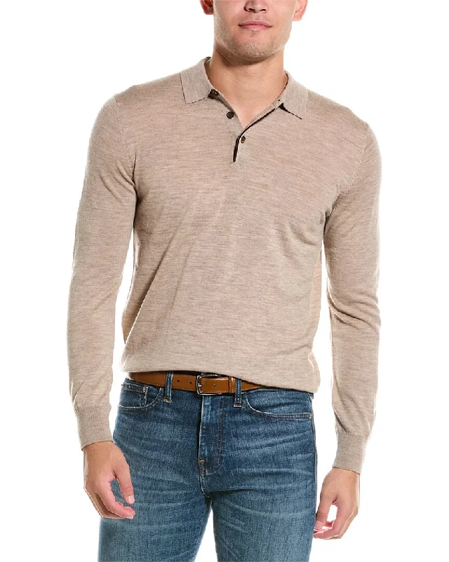 Bruno Magli Wool Polo Sweater