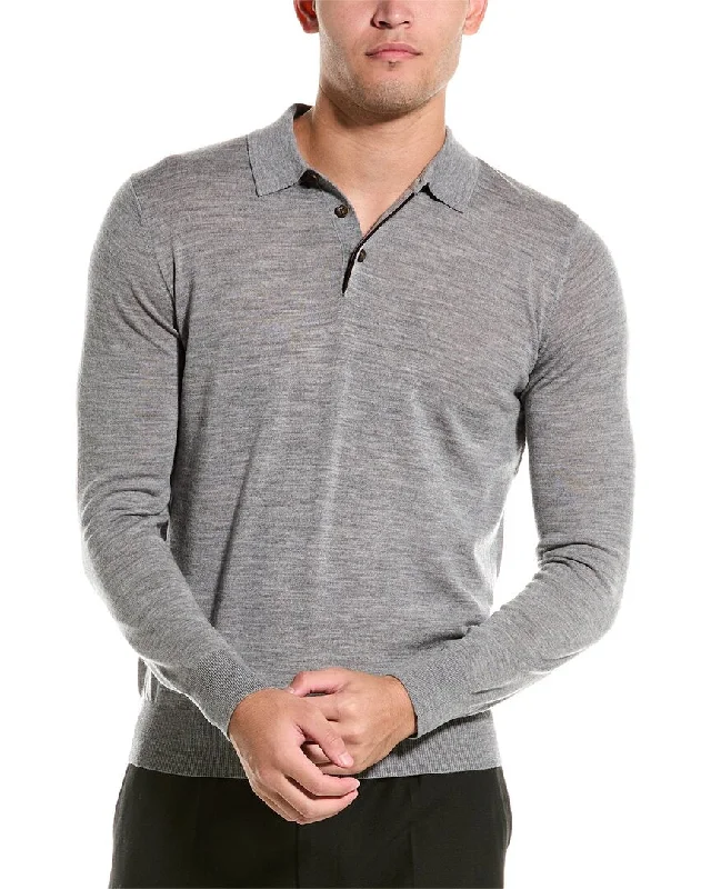 Bruno Magli Wool Polo Sweater