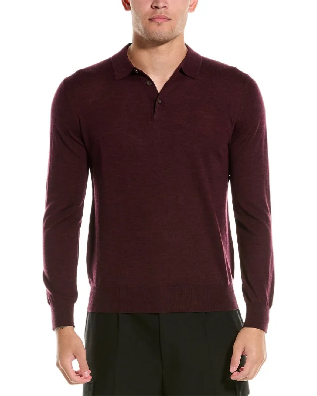 Bruno Magli Wool Polo Sweater