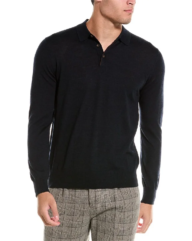 Bruno Magli Wool Polo Sweater