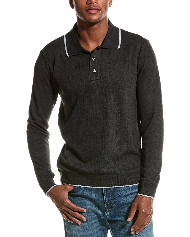 JOE’S Jeans Ribbed Polo Sweater