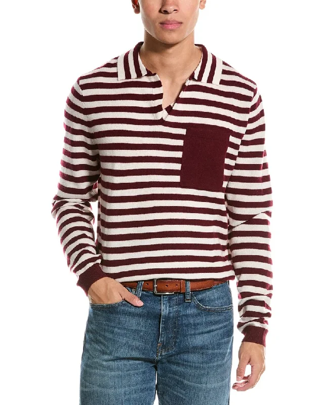 Kier+J Wool & Cashmere-Blend Polo Sweater