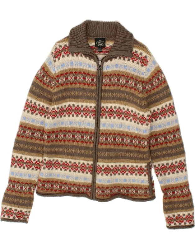 LAURA ASHLEY Girls Cardigan Sweater 13-14 Years XL Multicoloured Fair Isle