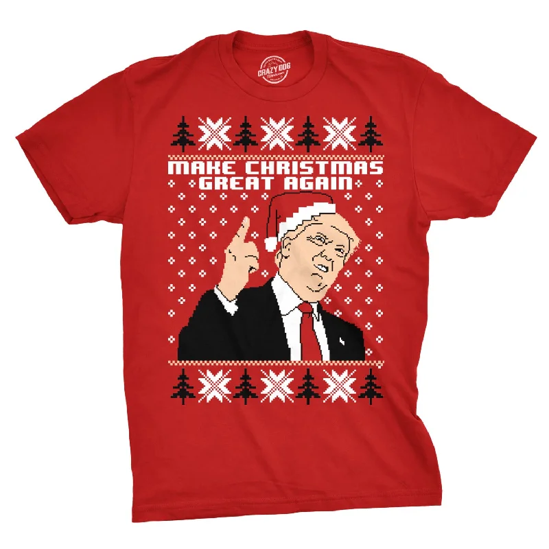 Make Christmas Great Again Ugly Christmas Sweater Men's T Shirt