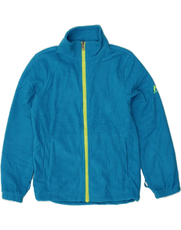 MCKINLEY Girls Fleece Jacket 11-12 Years Blue Polyester