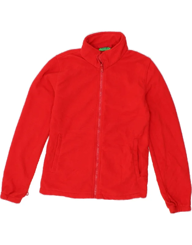 MOUNTAIN WAREHOUSE Girls Fleece Jacket 12-13 Years Red Polyester