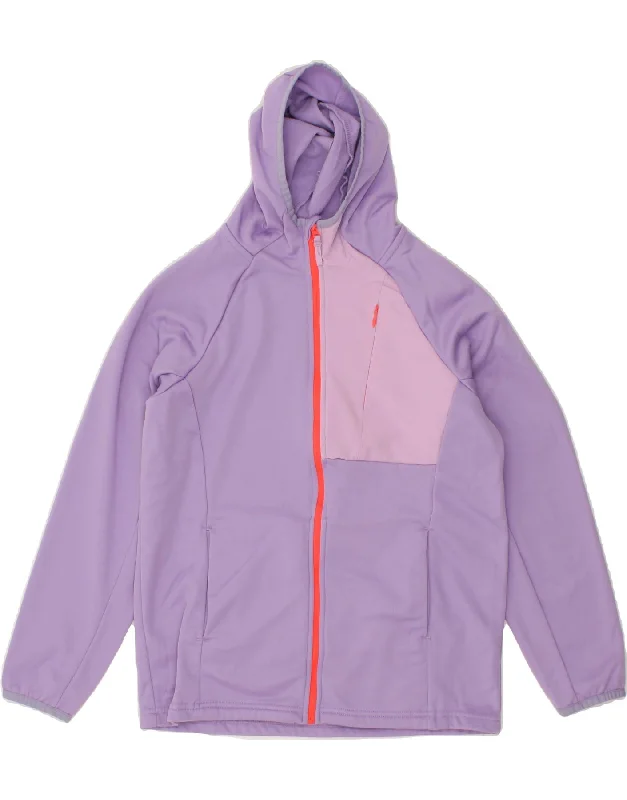 MOUNTAIN WAREHOUSE Girls Hooded Tracksuit Top Jacket 12-13 Years Purple