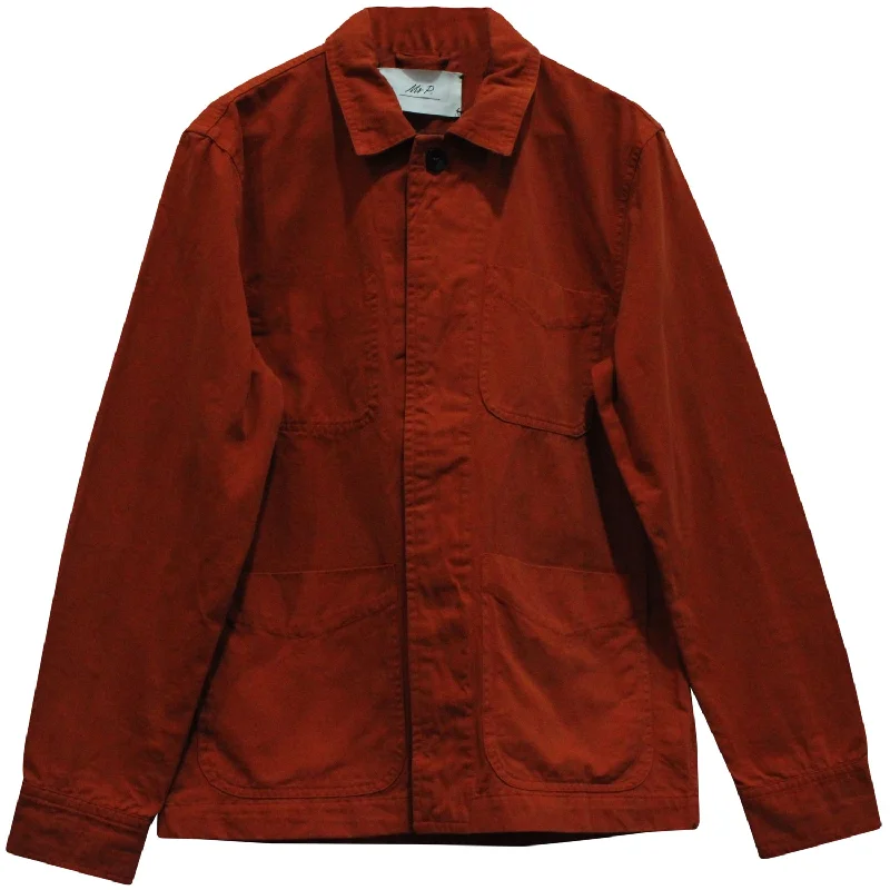 Mr. P Work Jacket in Orange Cotton