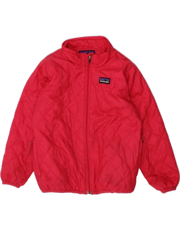 PATAGONIA Girls Bomber Jacket 2-3 Years Red Polyester