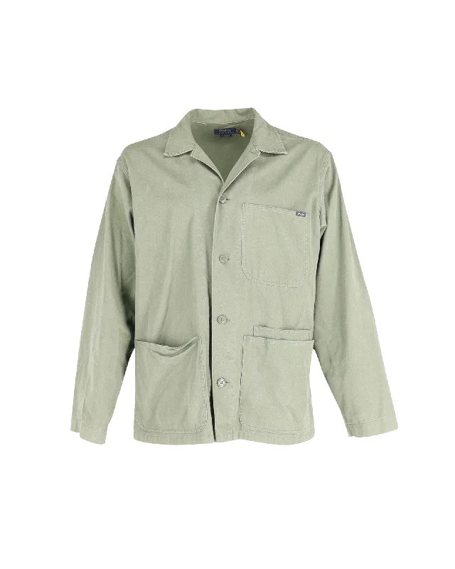 Polo Ralph Lauren Classic Fit Jacket in Green Cotton