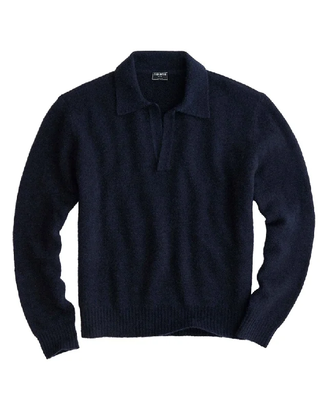 Todd Snyder Alpaca & Wool-Blend Polo Sweater