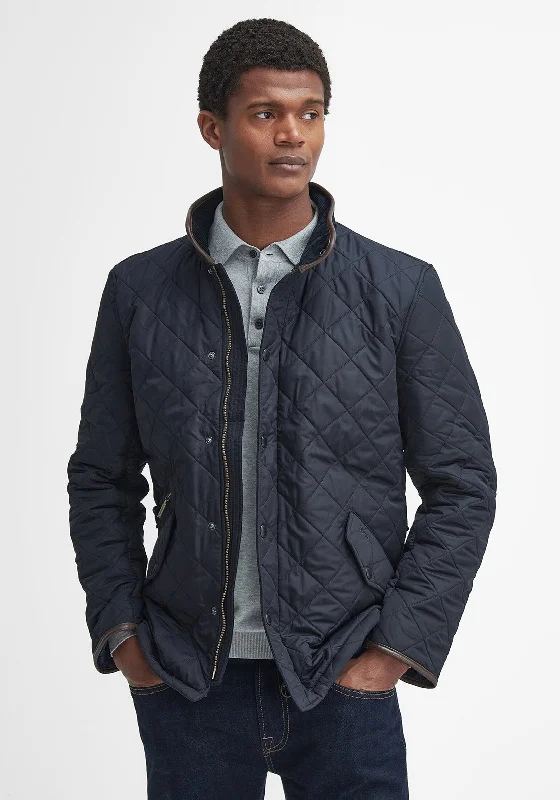 Barbour Mens Powell Quilted Chelsea Style Jacket, Navy