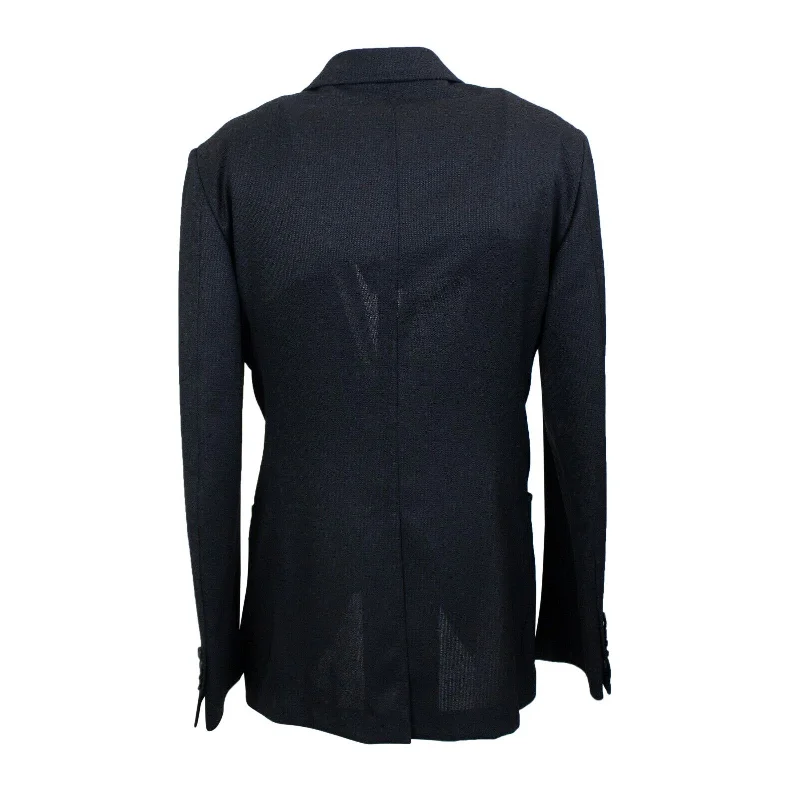 Black Middle Lined Front Long sleeve Jacket