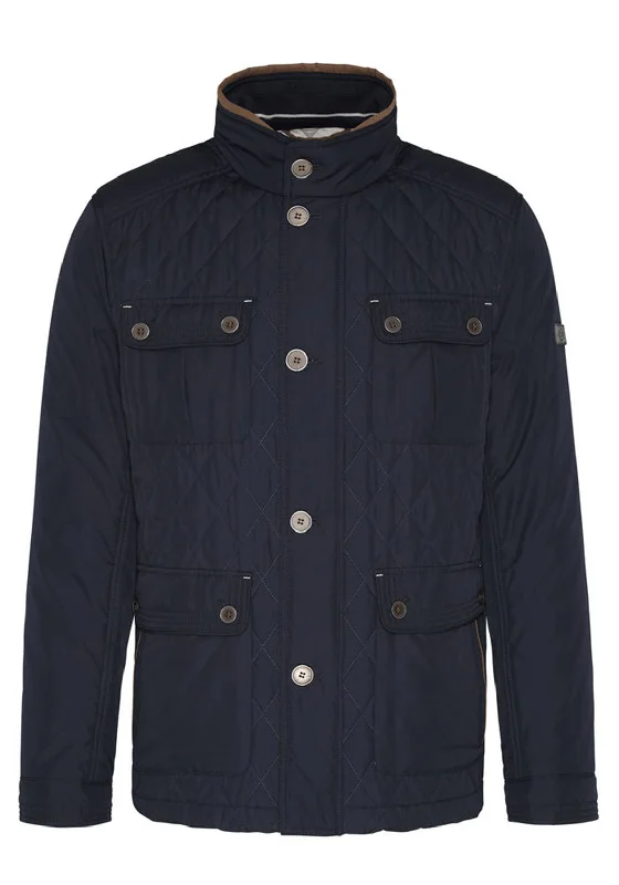 Bugatti Mens Ultrasonic Outdoor Padded Jacket, Navy