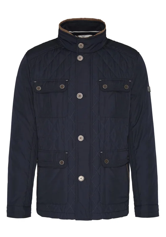 Bugatti Mens Ultrasonic Quilted Jacket, Navy