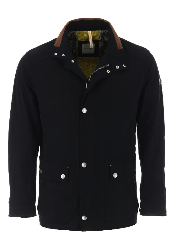 Bugatti Zip And Button Up Jacket, Navy