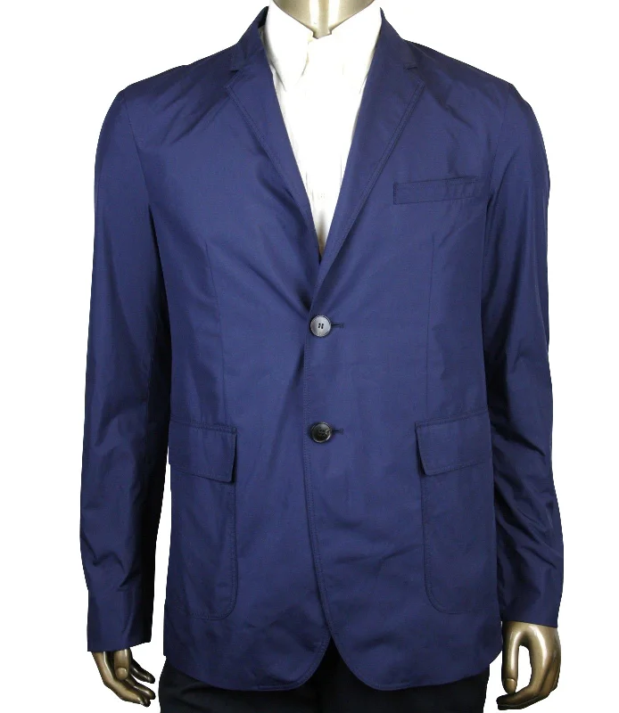 Gucci Men's  Weight blue Polyester Techno Jacket