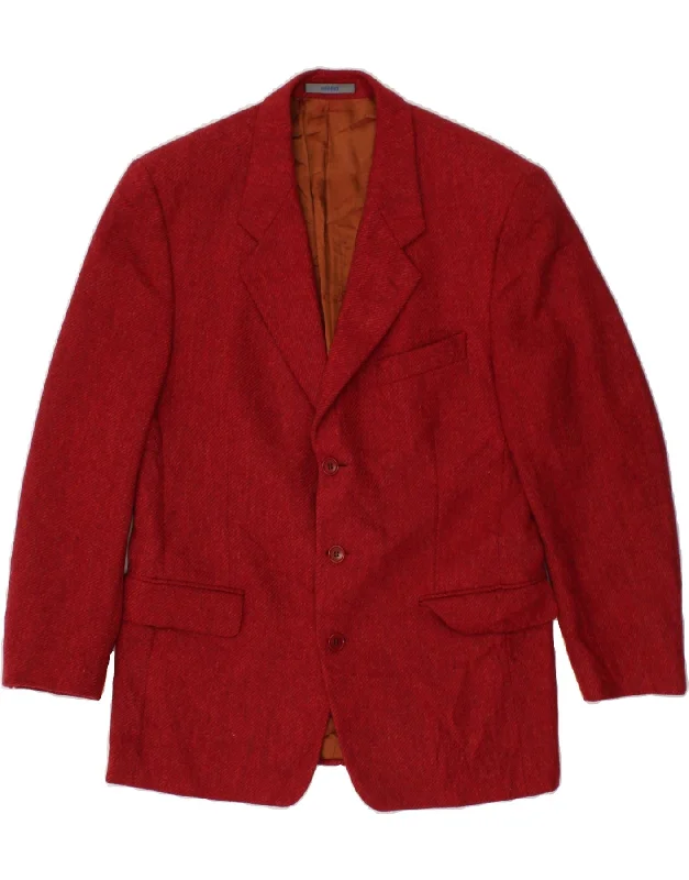 KENZO Mens 3 Button Blazer Jacket IT 50 Large Red