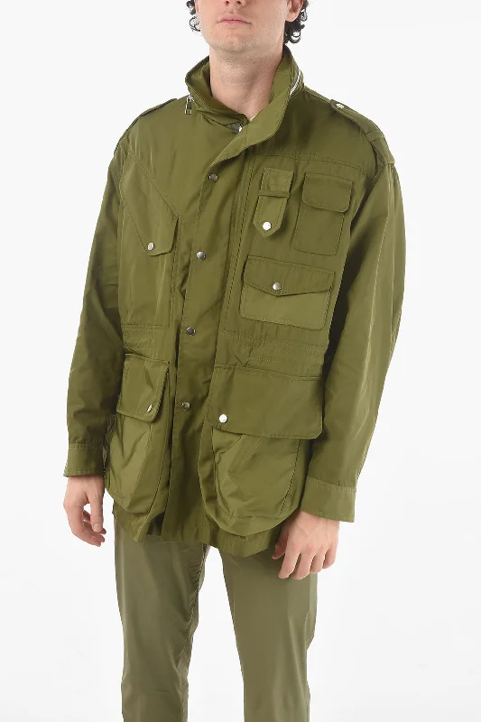 Neil Barrett Removable Hood Oversized Utility Jacket