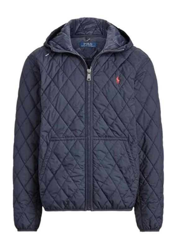 Ralph Lauren Quilted Henson Hooded Jacket, Navy