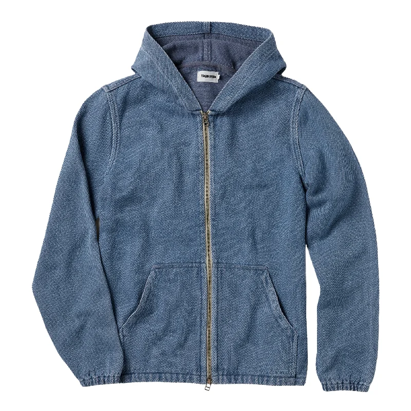 The Riptide Jacket in Washed Indigo Twill