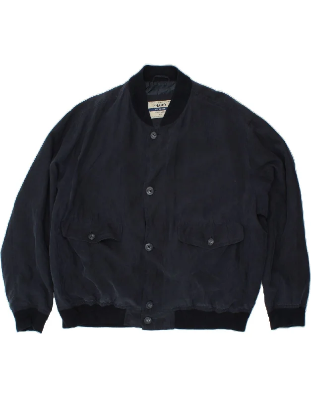 SHADO Mens Bomber Jacket IT 58 4XL Navy Blue