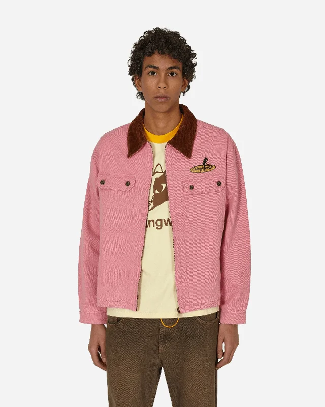 Cow Head Work Jacket Pink