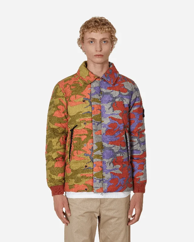 Heritage Camo Ripstop Nylon Down Jacket Multicolor