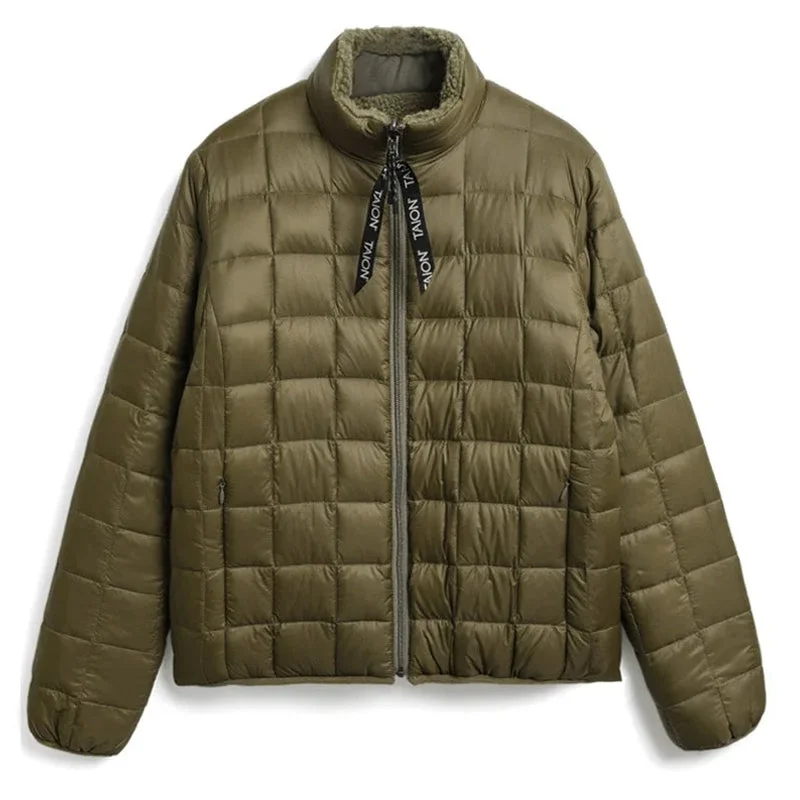 Taion Down Boa Reversible Jacket Olive / Dark Olive