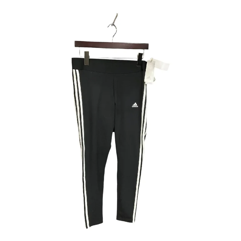 Athletic Leggings By Adidas In Black, Size: L