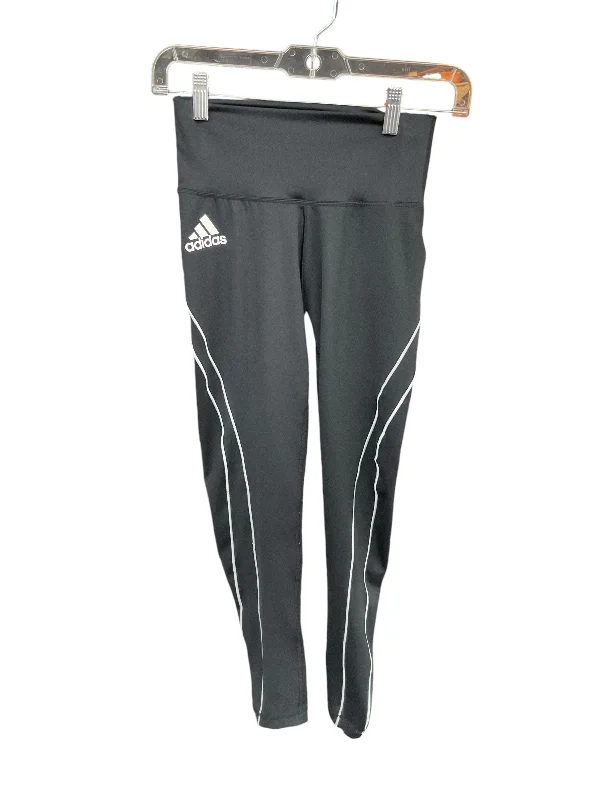 Athletic Leggings By Adidas In Black, Size: S