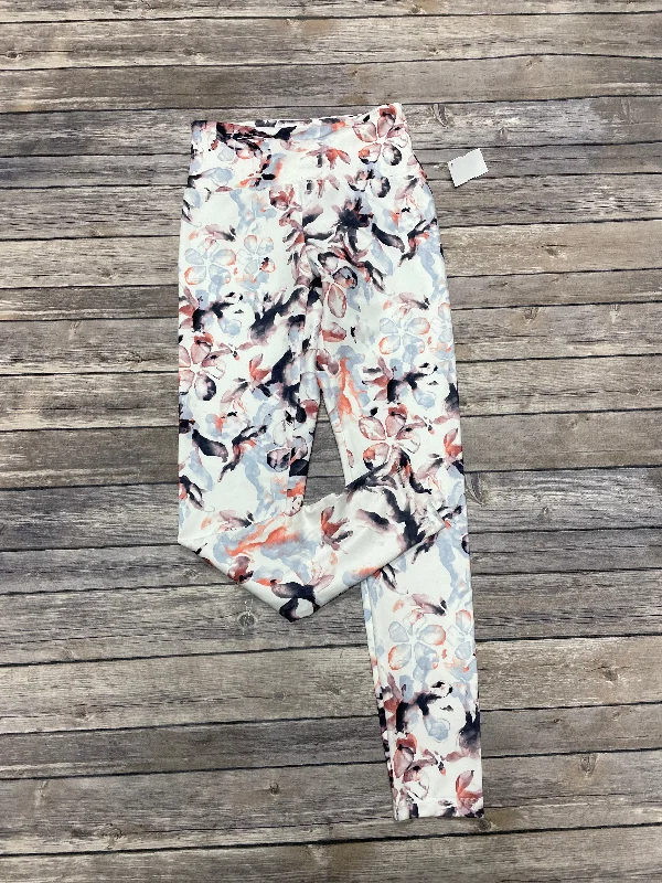 Athletic Leggings By Balance Collection In Floral Print, Size: M