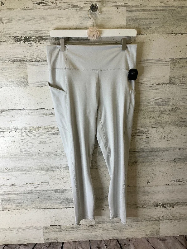 Athletic Leggings By Fabletics In Grey, Size: L