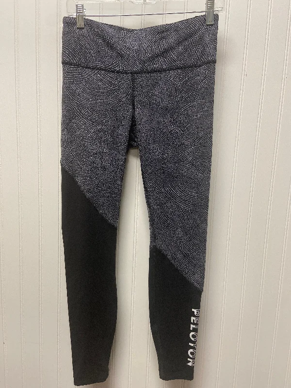 Athletic Leggings By Lululemon In Black & Grey, Size: M