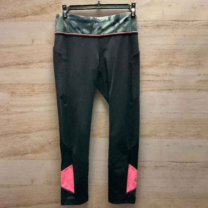 Athletic Leggings By Lululemon In Black & Pink, Size: 4