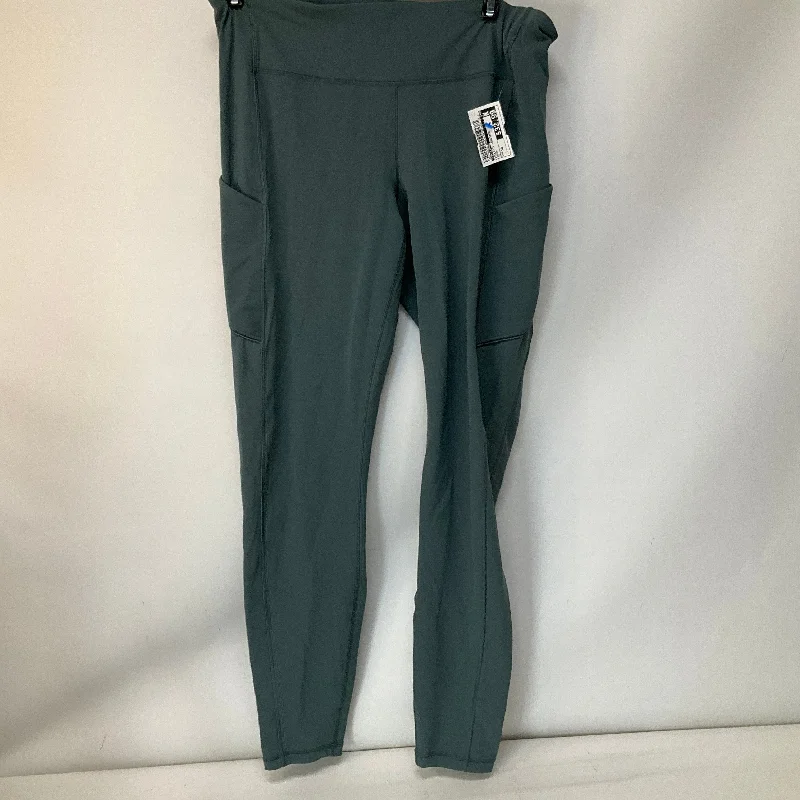 Athletic Leggings By Lululemon In Green, Size: 10