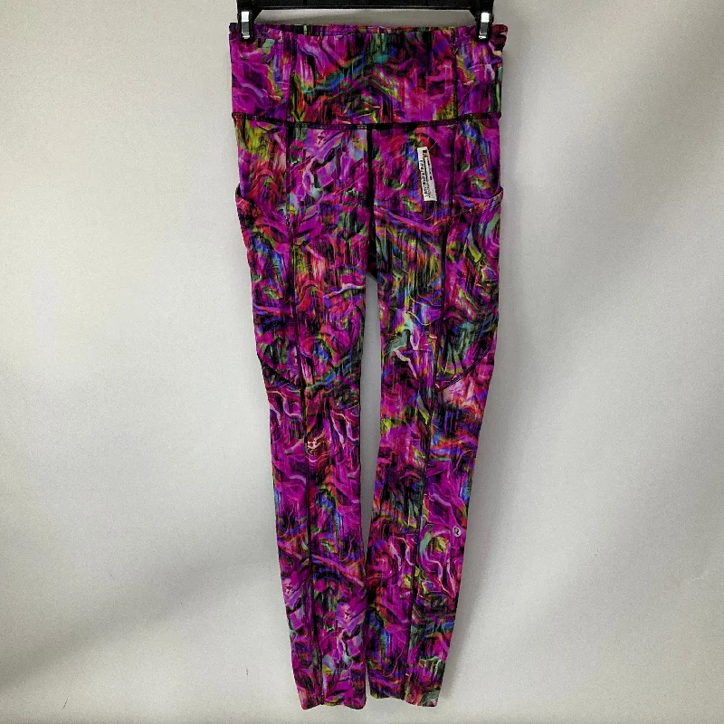 Athletic Leggings By Lululemon In Multi-colored, Size: 4