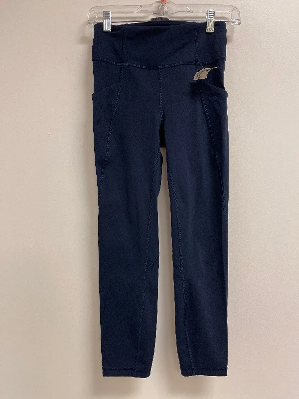 Athletic Leggings By Lululemon In Navy, Size: 4