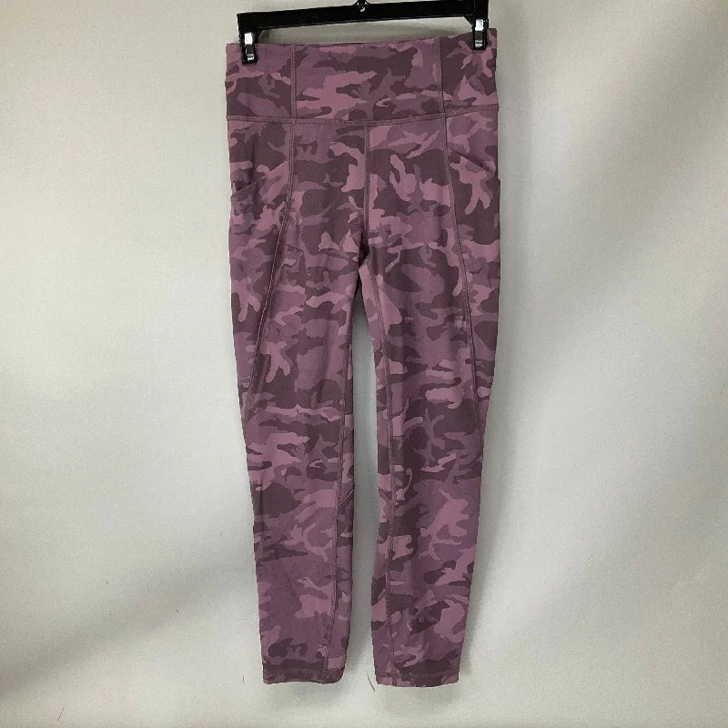 Athletic Leggings By Lululemon In Purple, Size: 4