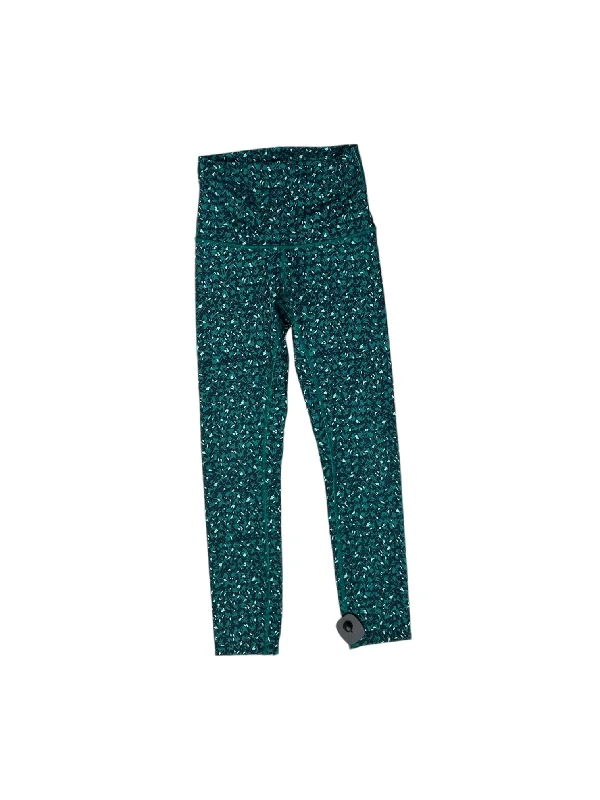 Athletic Leggings By Lululemon In Teal, Size: 4