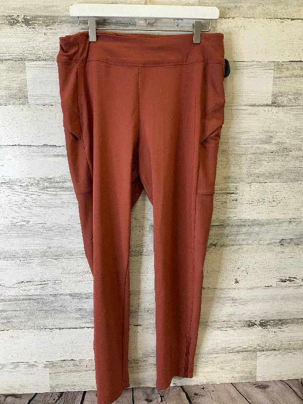 Athletic Leggings By Old Navy In Orange, Size: L