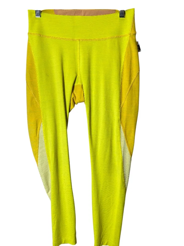 Athletic Leggings By Outdoor Voices In Yellow, Size: M