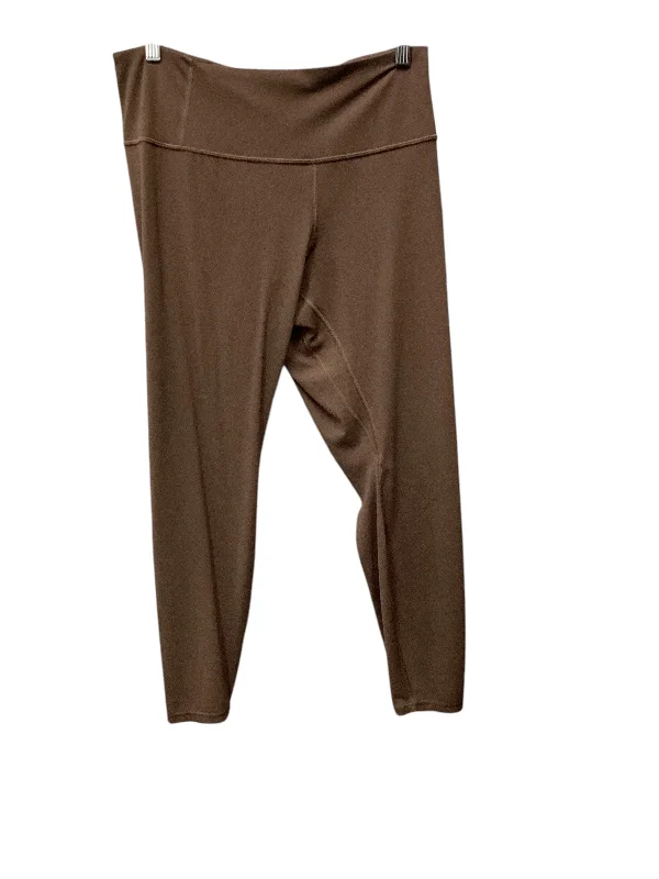 Athletic Leggings By Patagonia In Brown, Size: L