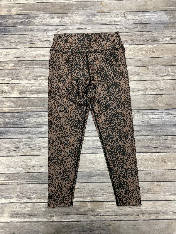 Athletic Leggings By Sage In Animal Print, Size: L