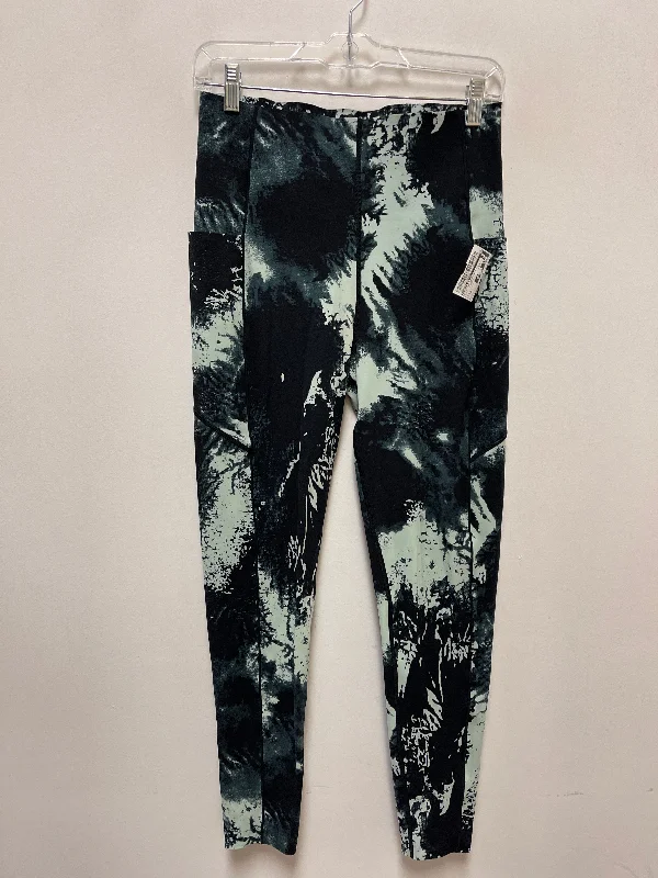 Athletic Leggings By Sweaty Betty In Black & Green, Size: M