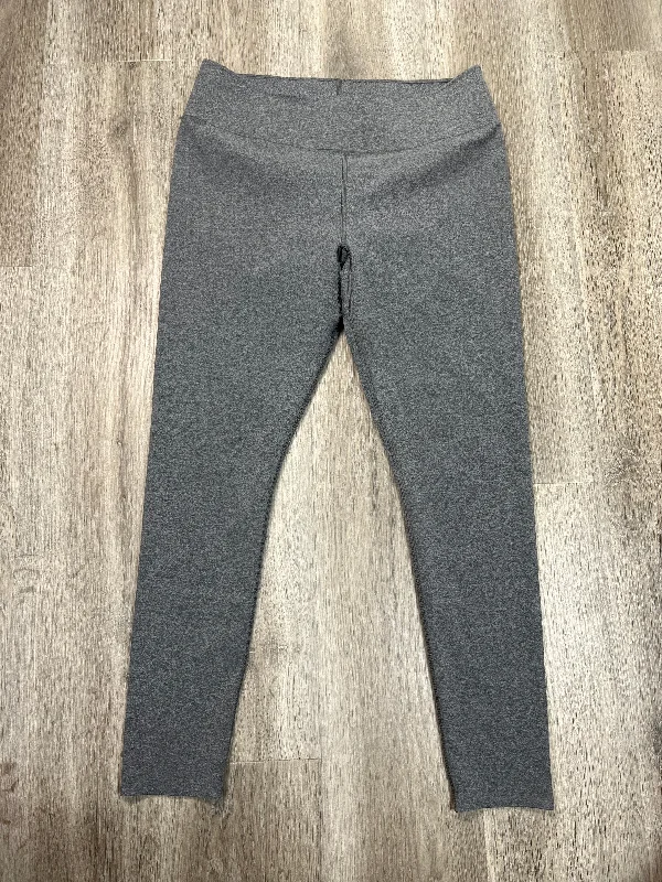 Athletic Leggings By Uniqlo In Grey, Size: Xl