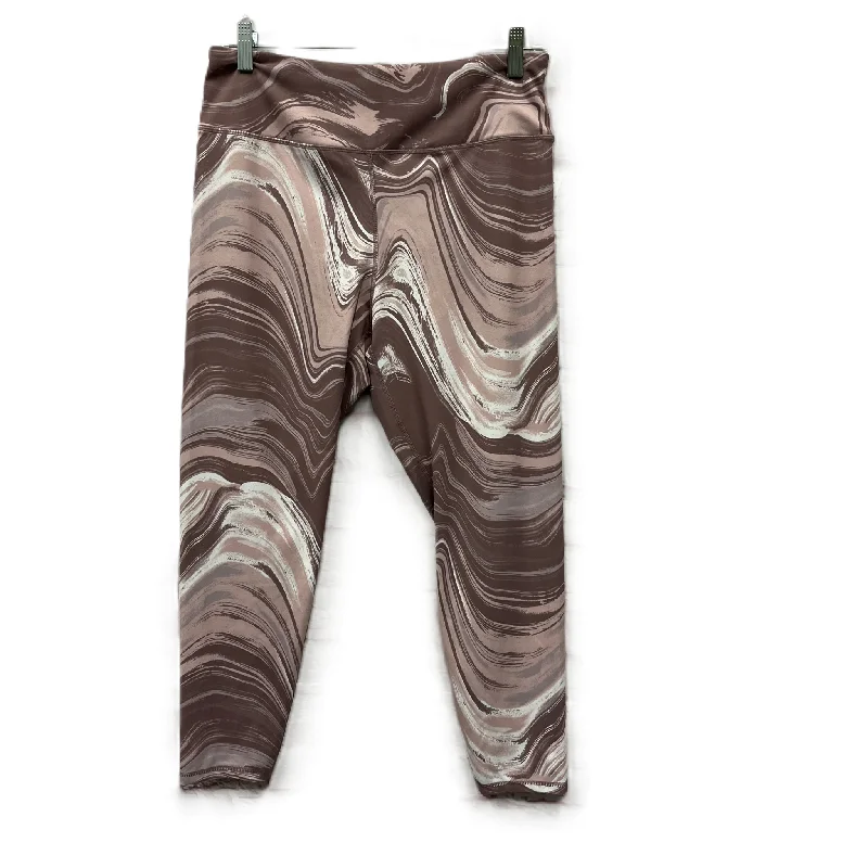 Athletic Leggings By Walkpop In Pink, Size: L